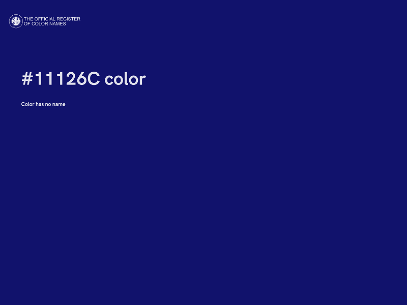 #11126C color image