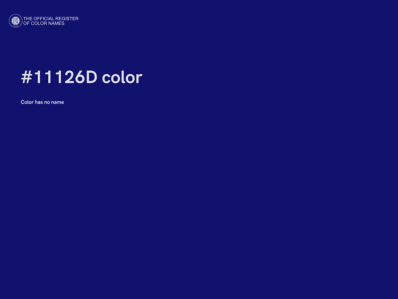 #11126D color image