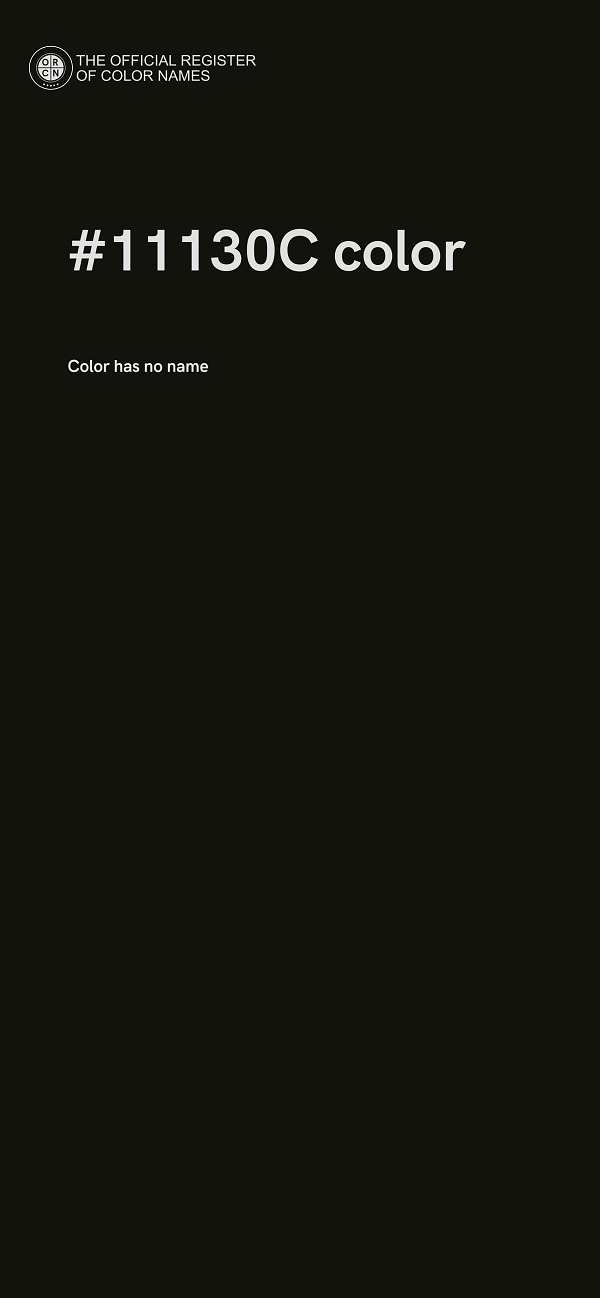 #11130C color image