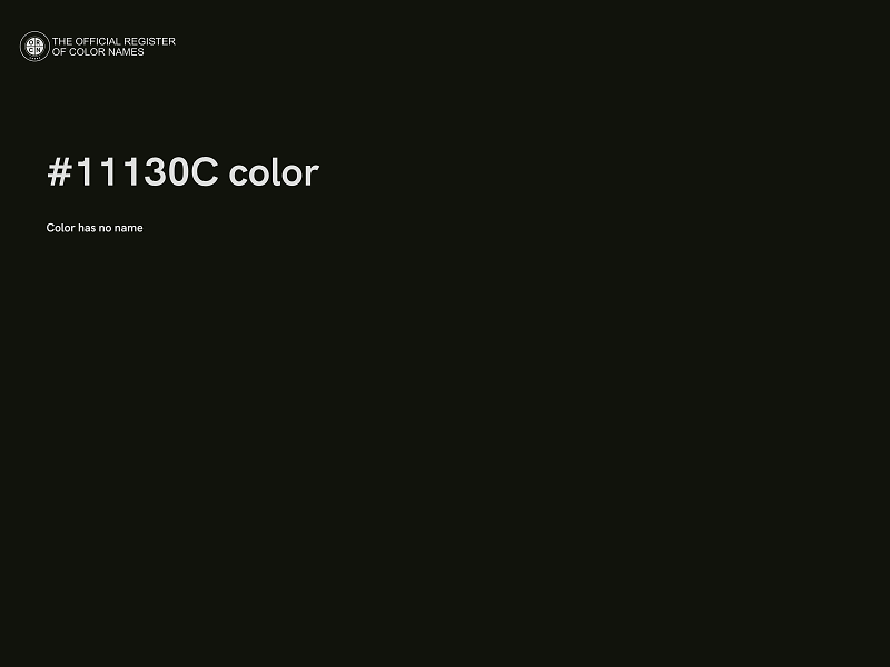 #11130C color image
