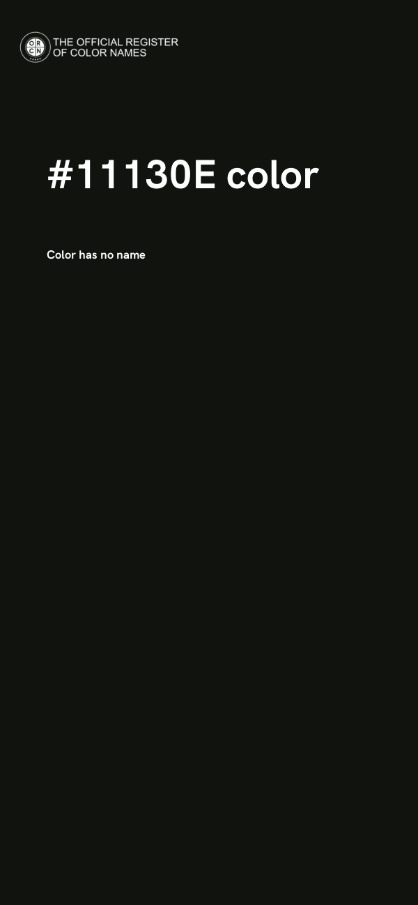 #11130E color image