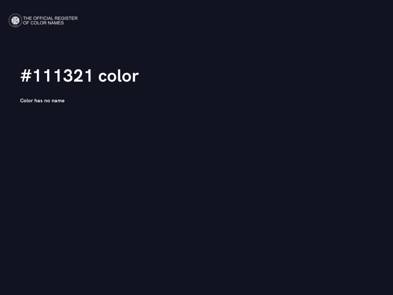 #111321 color image