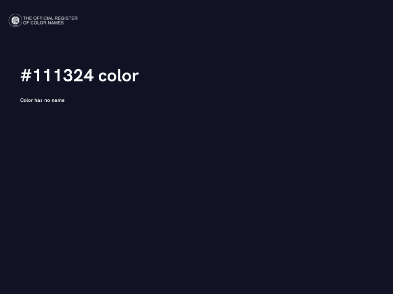 #111324 color image