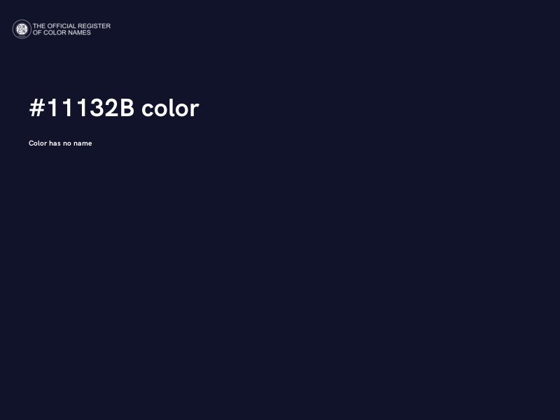 #11132B color image