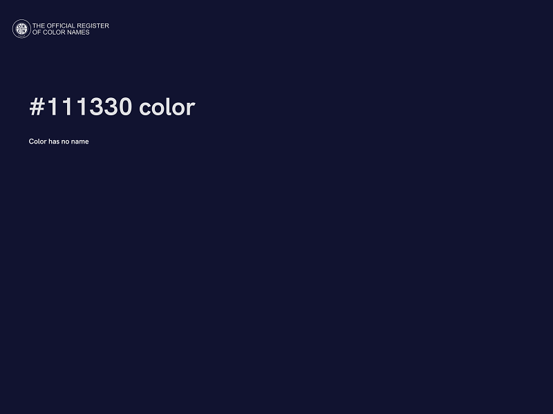 #111330 color image