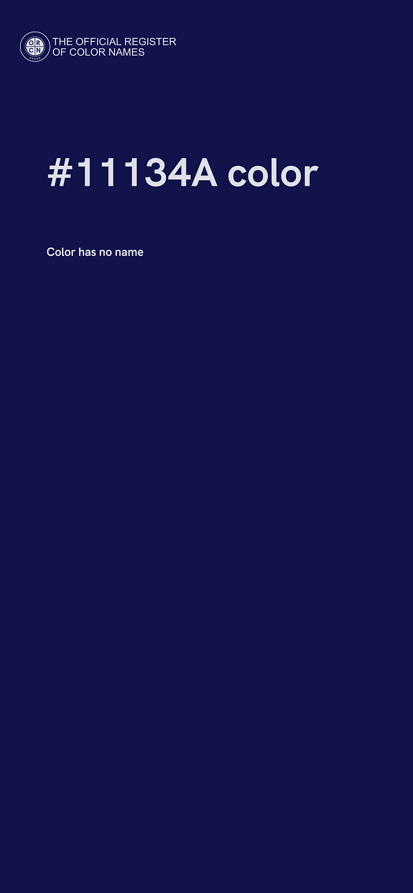 #11134A color image