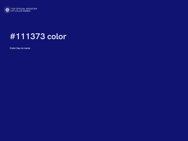 #111373 color image