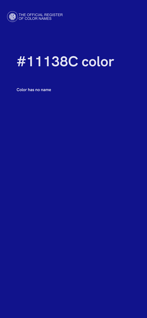 #11138C color image