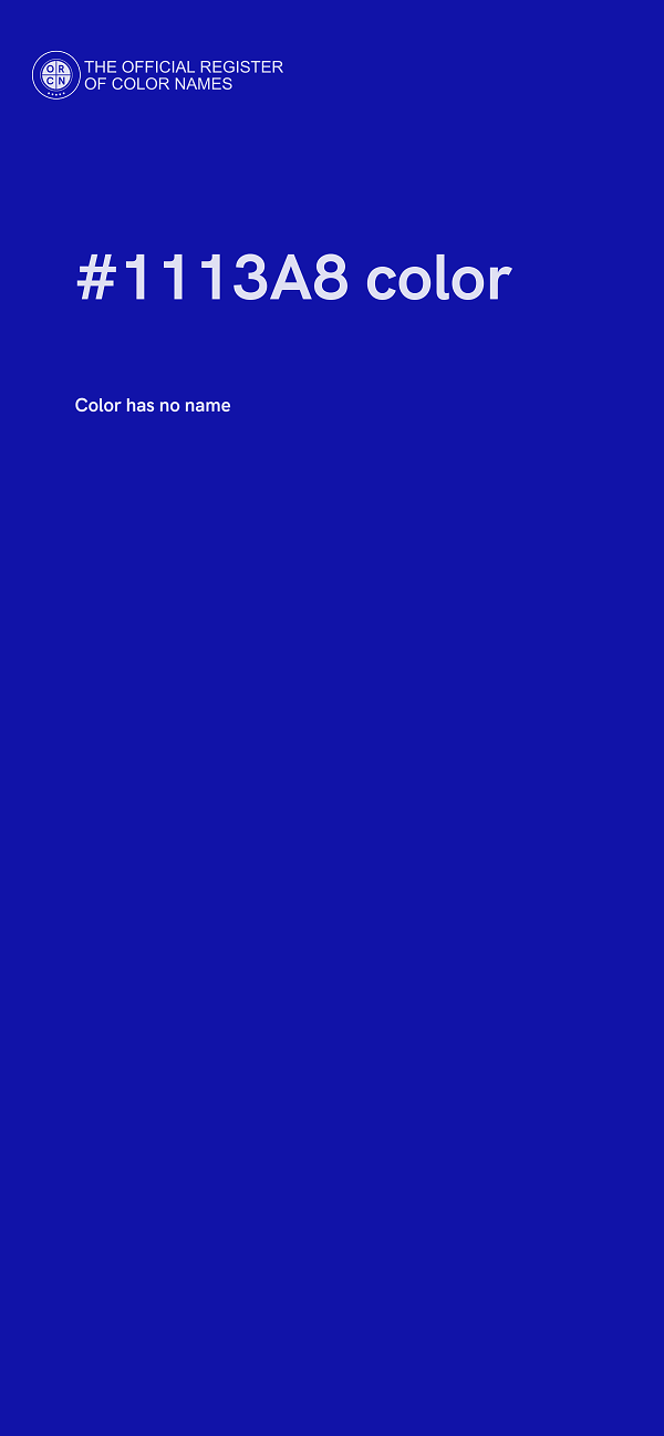 #1113A8 color image