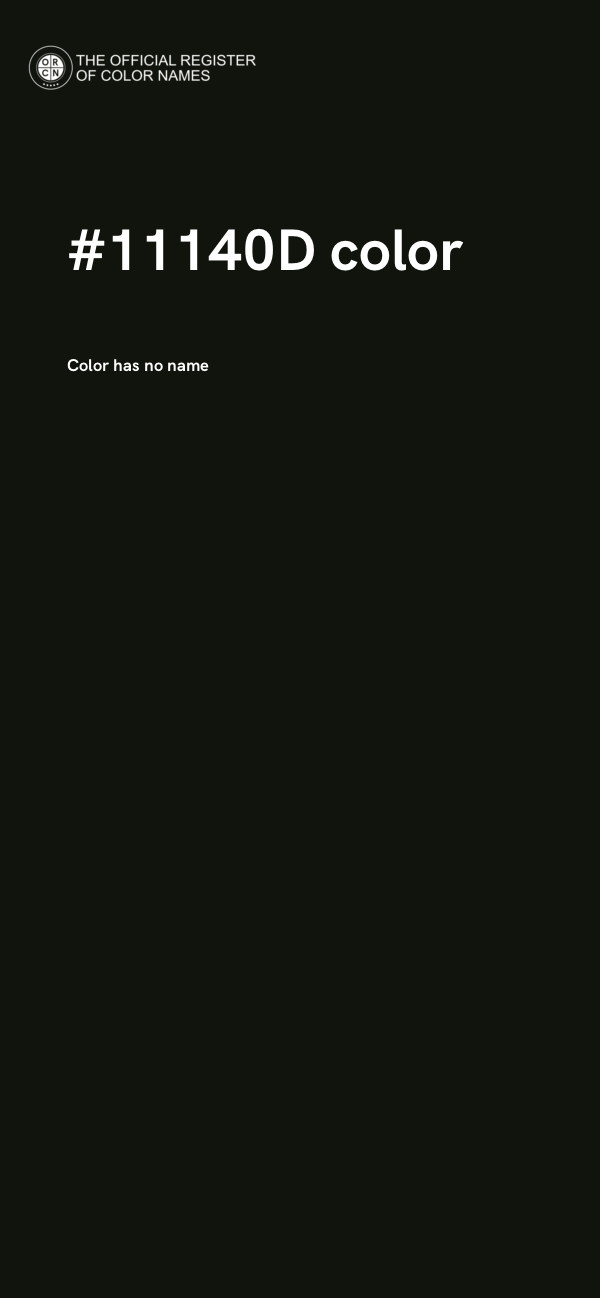 #11140D color image