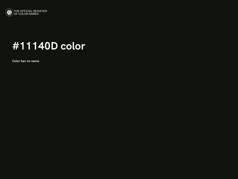 #11140D color image
