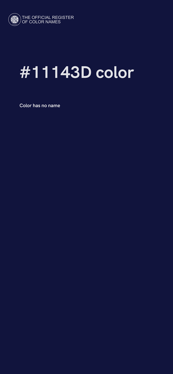 #11143D color image