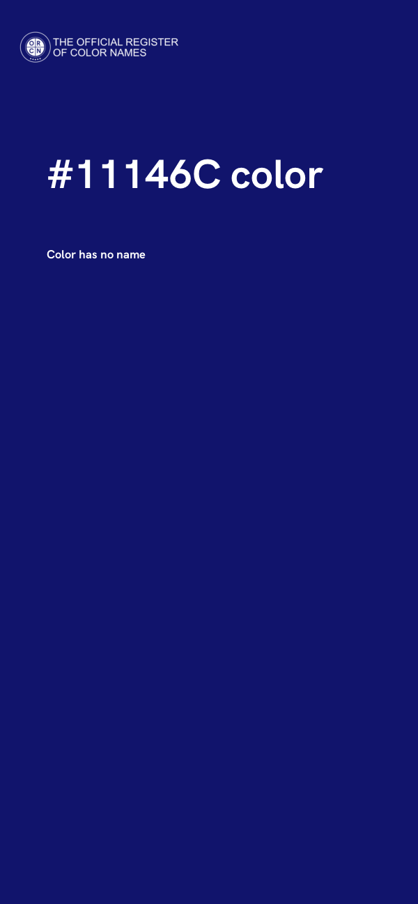#11146C color image
