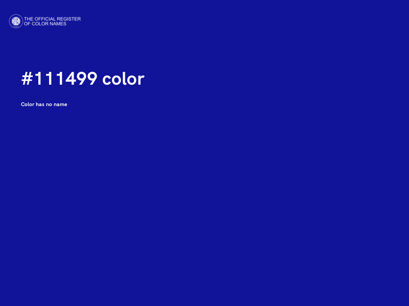 #111499 color image