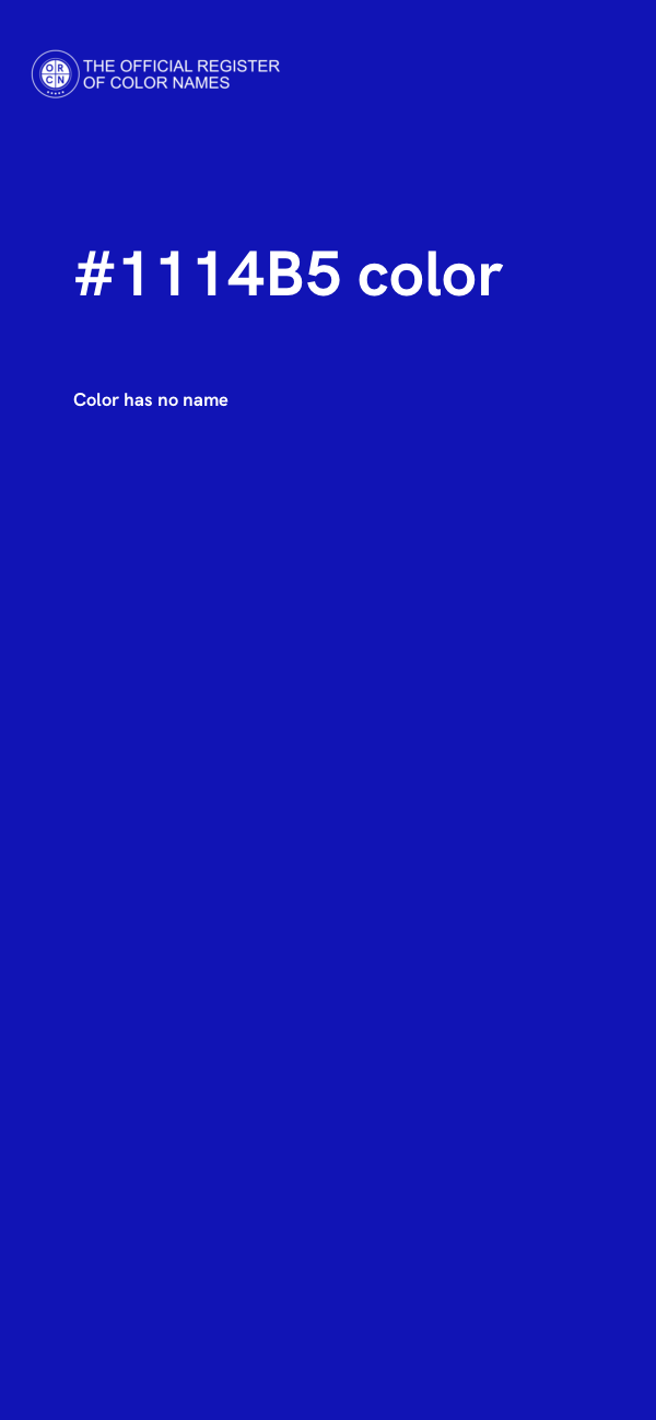 #1114B5 color image