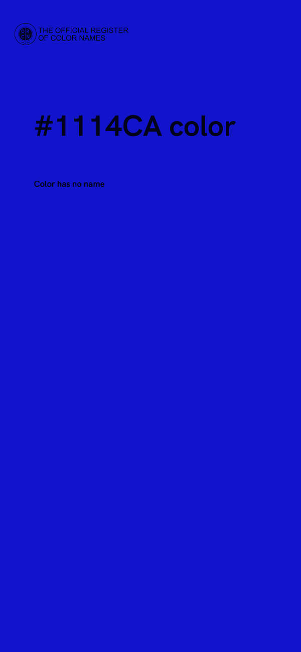 #1114CA color image