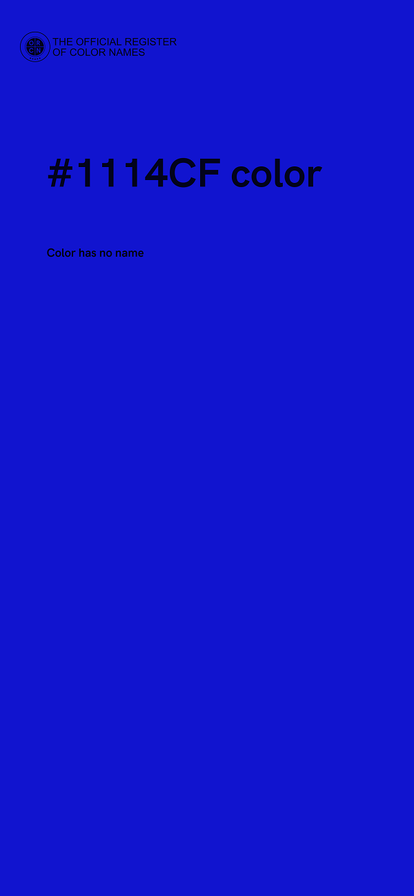 #1114CF color image