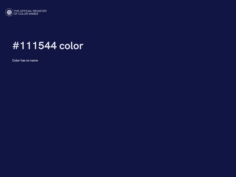 #111544 color image