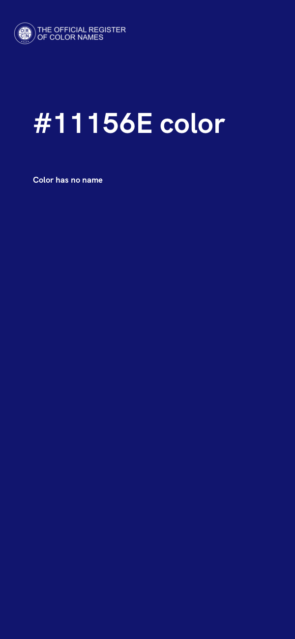 #11156E color image