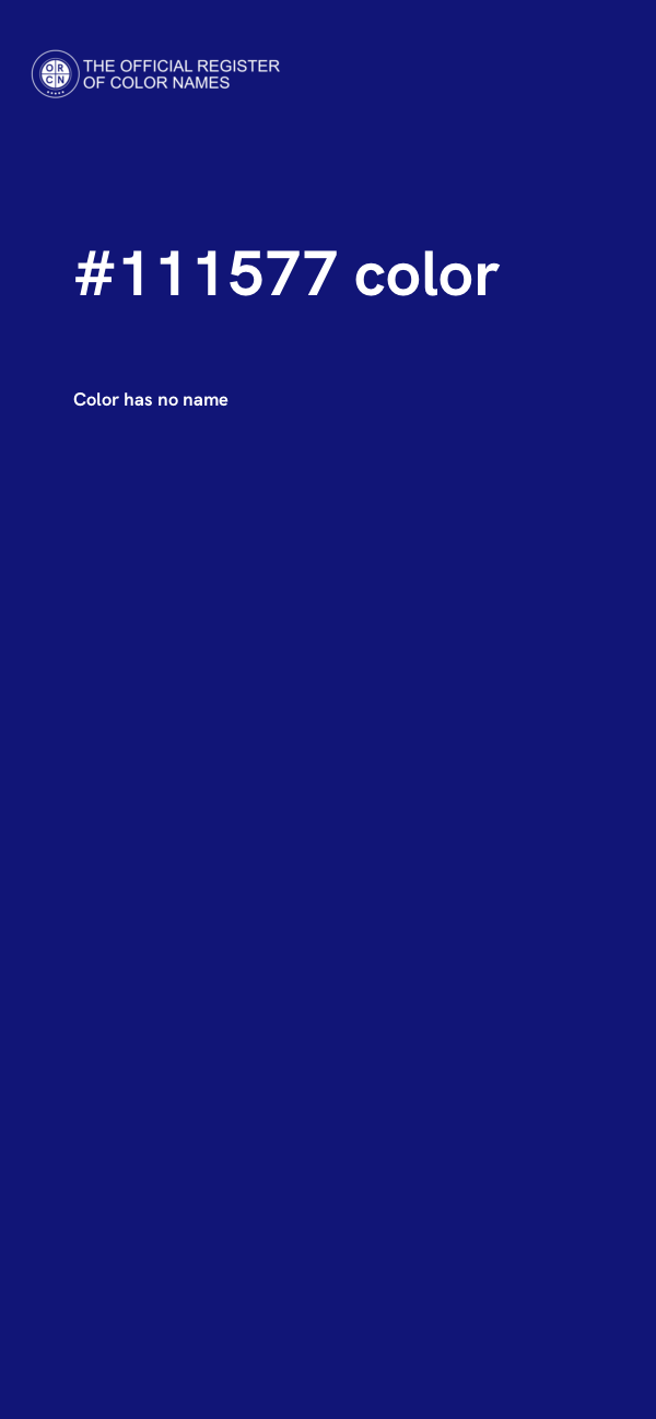 #111577 color image
