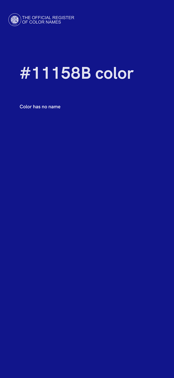 #11158B color image