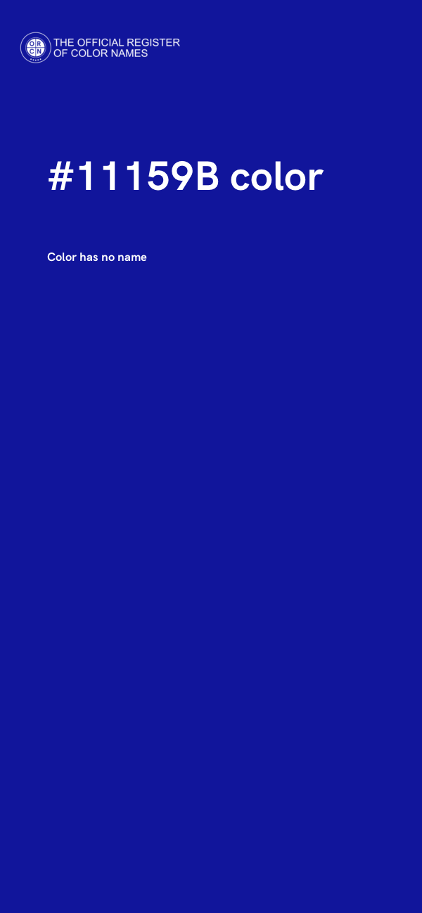 #11159B color image