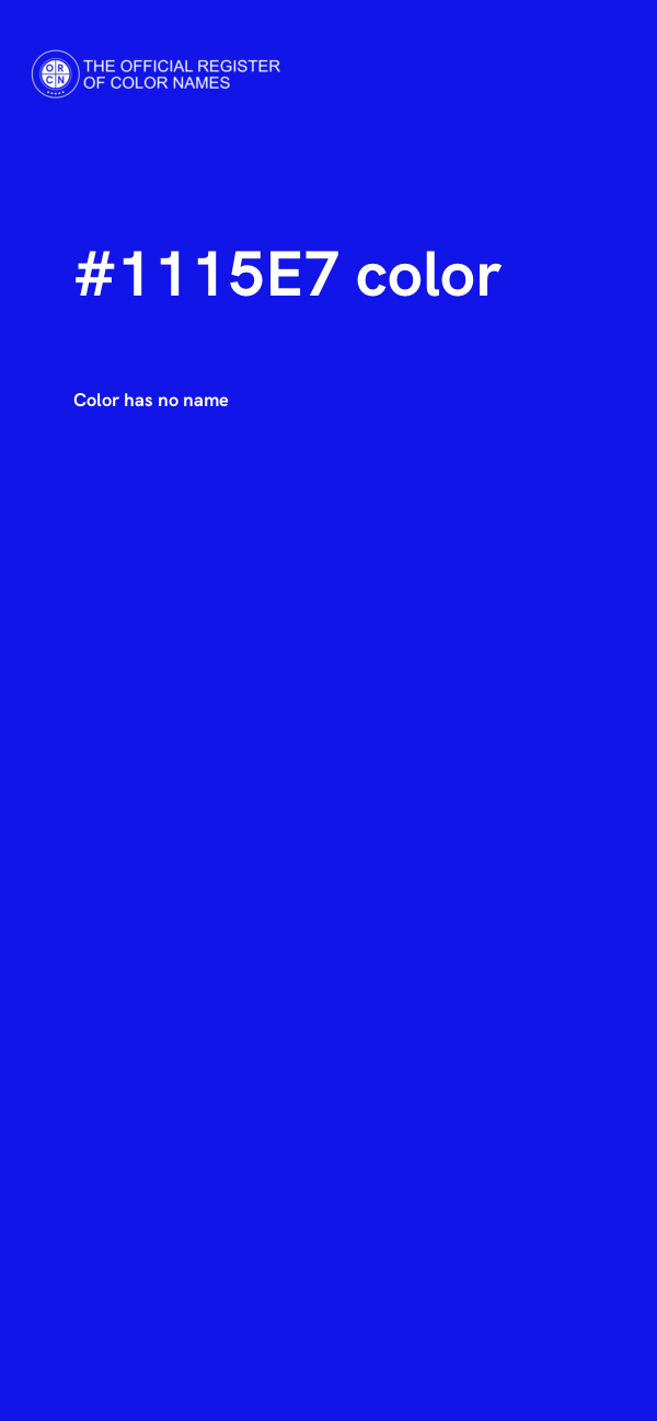#1115E7 color image