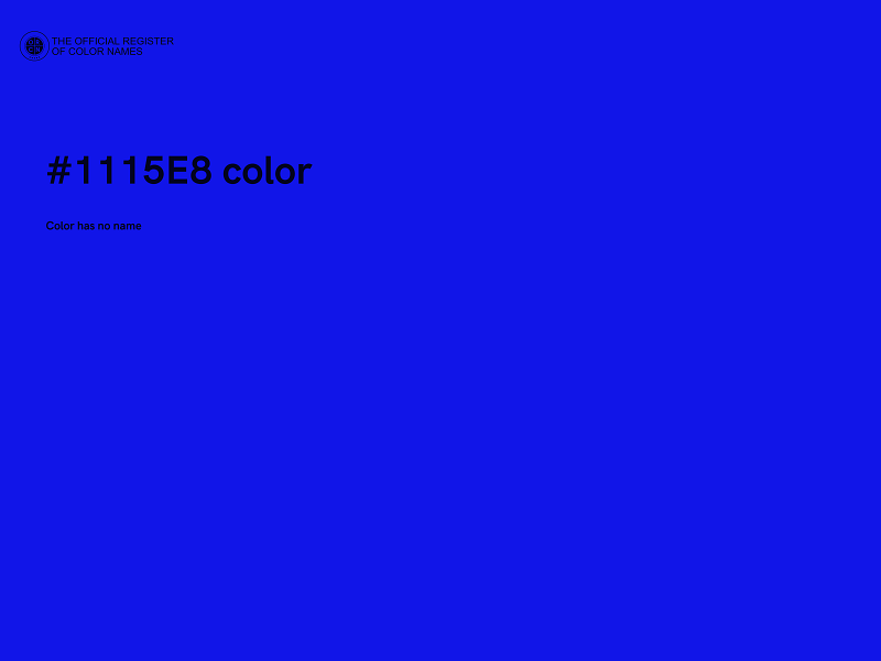 #1115E8 color image