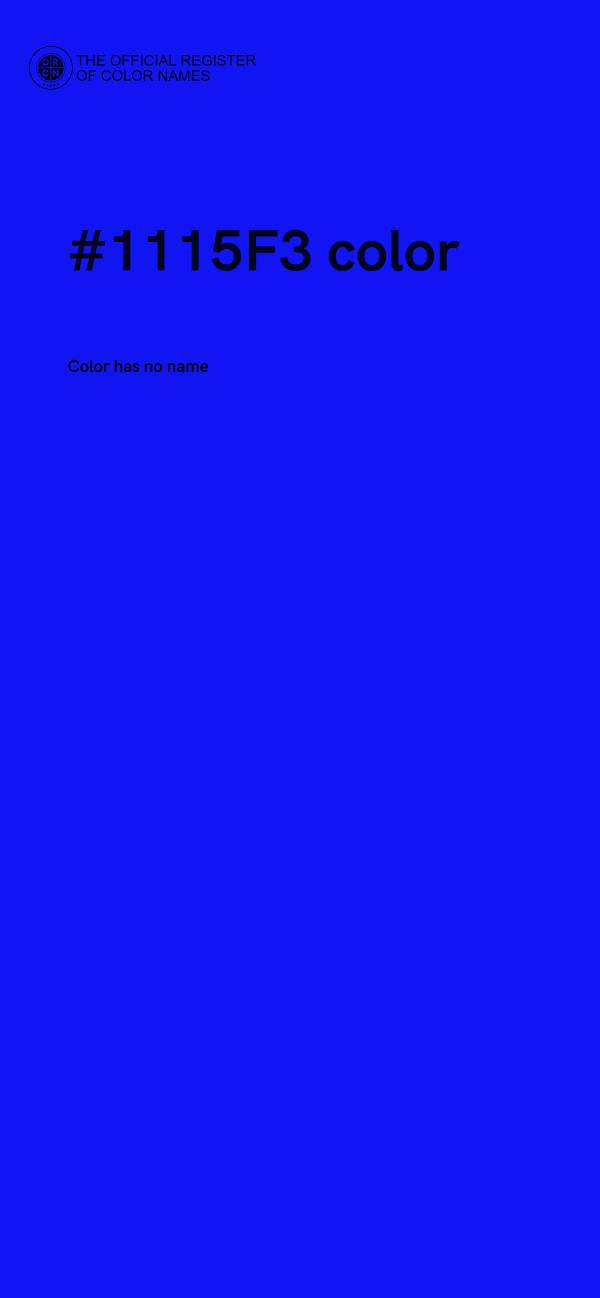#1115F3 color image