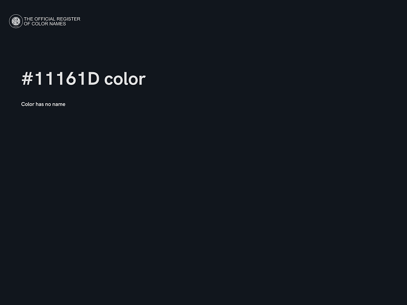 #11161D color image