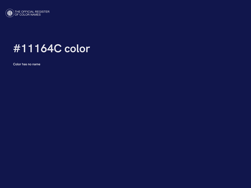 #11164C color image