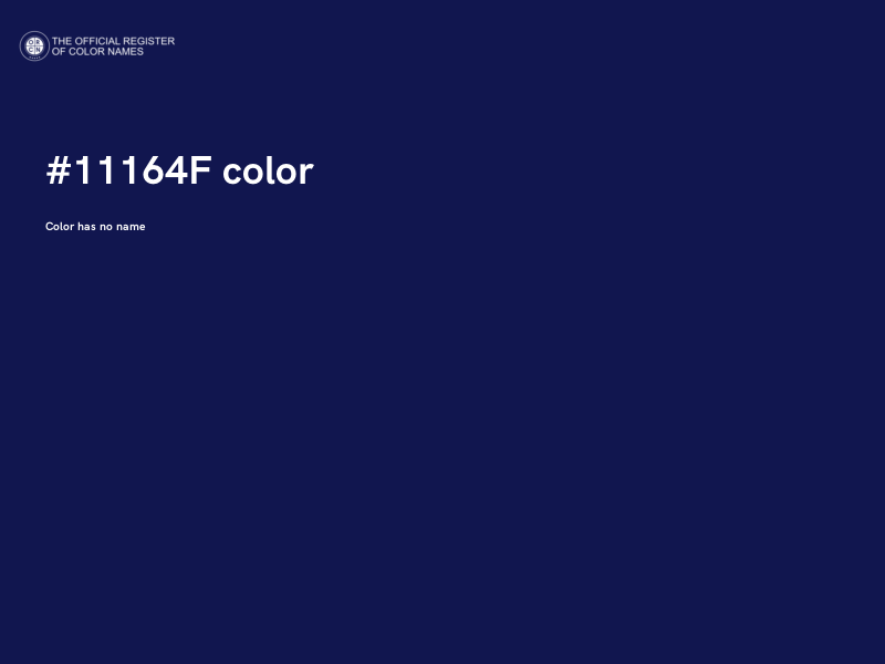 #11164F color image