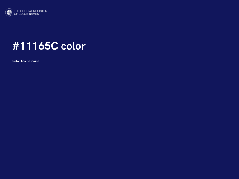 #11165C color image