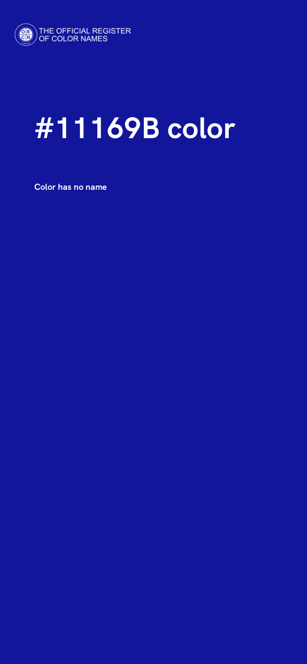 #11169B color image