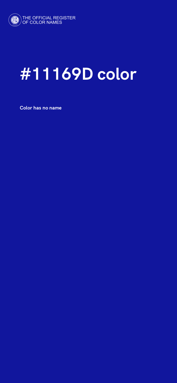 #11169D color image