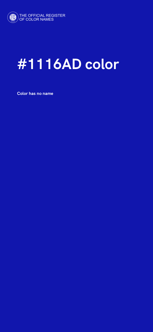 #1116AD color image