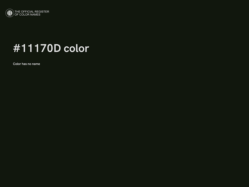 #11170D color image