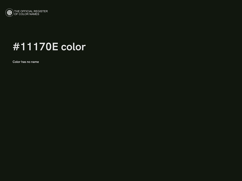 #11170E color image