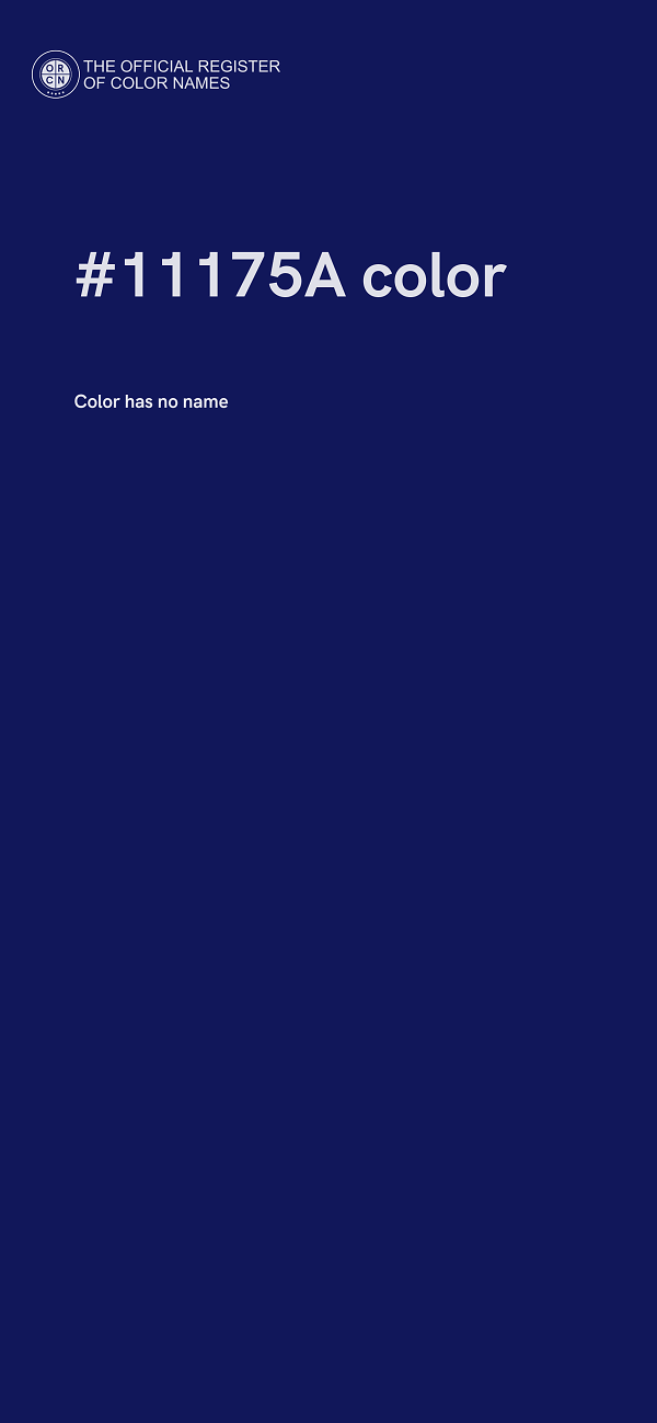 #11175A color image
