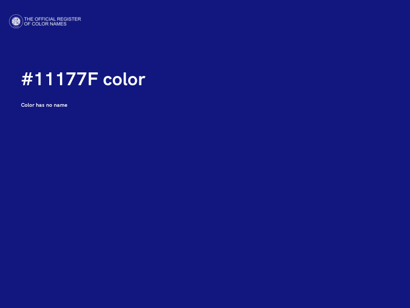 #11177F color image