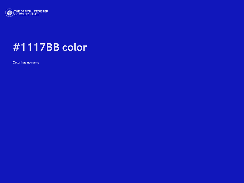 #1117BB color image