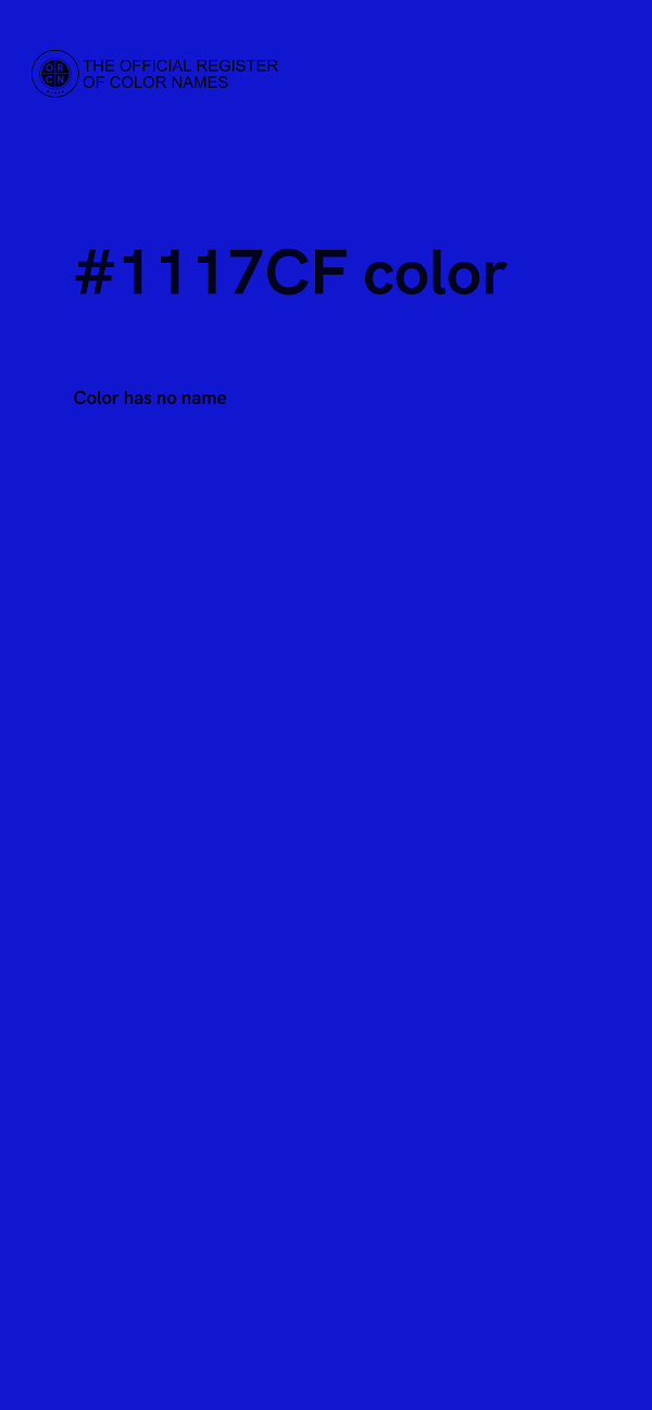 #1117CF color image