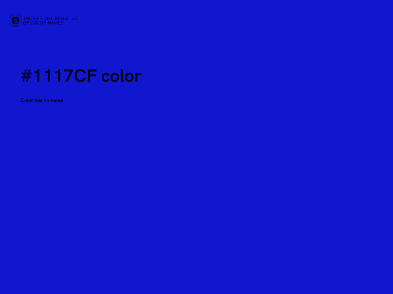 #1117CF color image