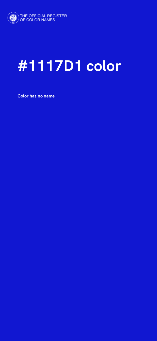 #1117D1 color image