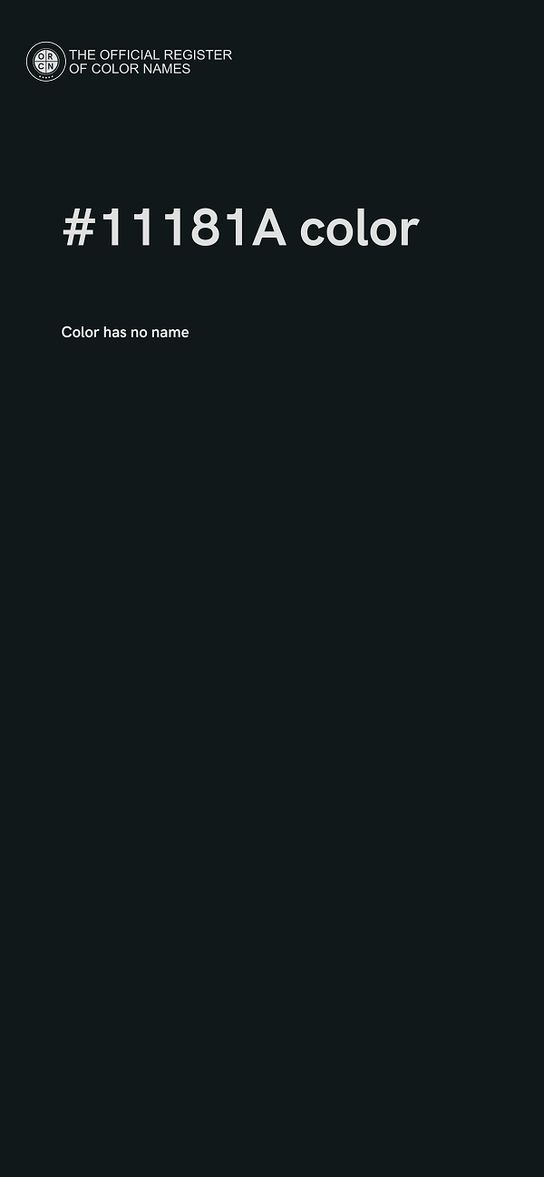#11181A color image