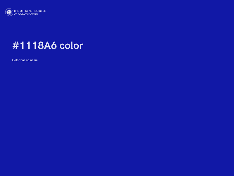 #1118A6 color image