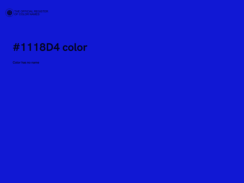 #1118D4 color image