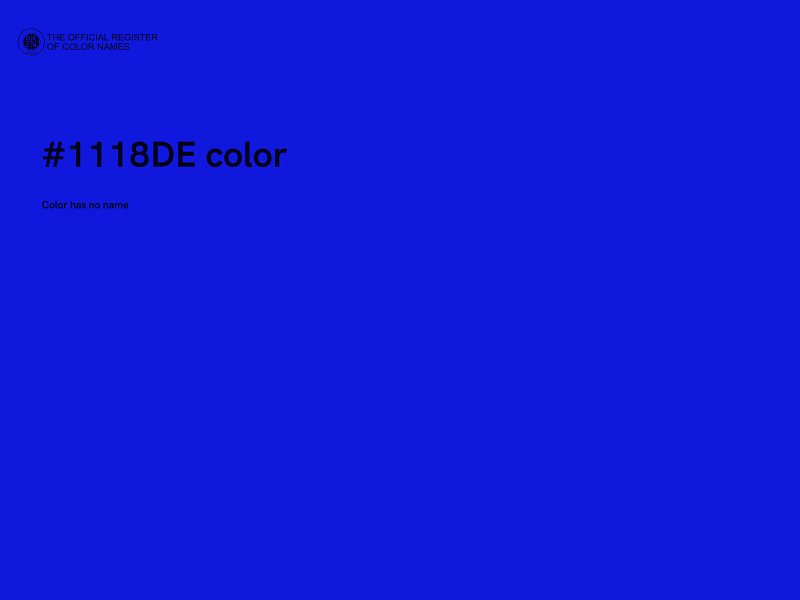 #1118DE color image