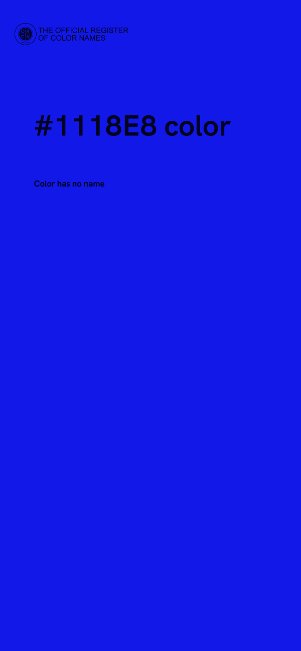 #1118E8 color image
