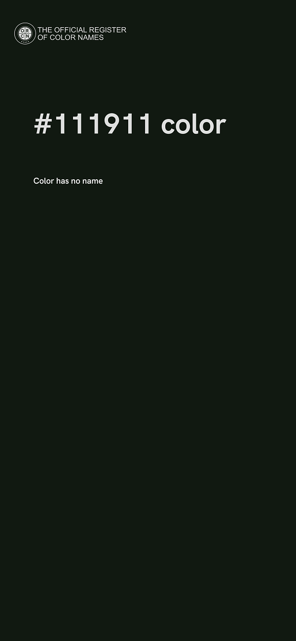 #111911 color image